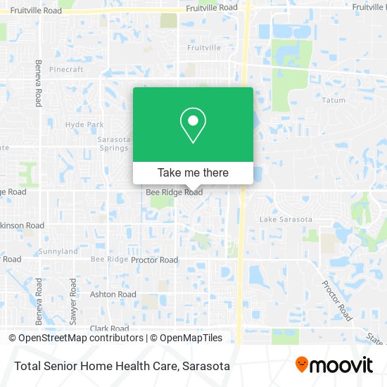 Total Senior Home Health Care map