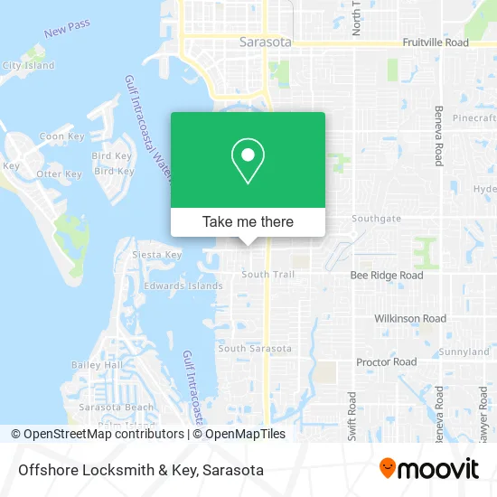 Offshore Locksmith & Key map