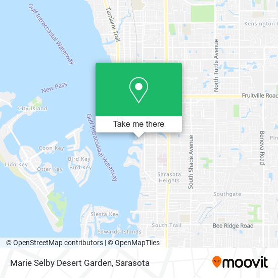 Marie Selby Desert Garden map