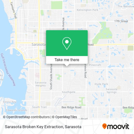 Mapa de Sarasota Broken Key Extraction