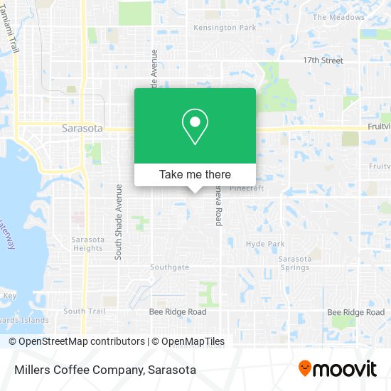 Millers Coffee Company map