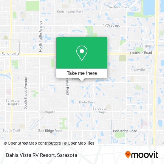 Bahia Vista RV Resort map