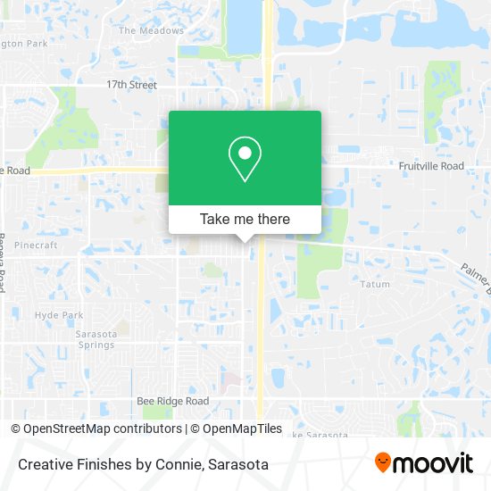 Creative Finishes by Connie map