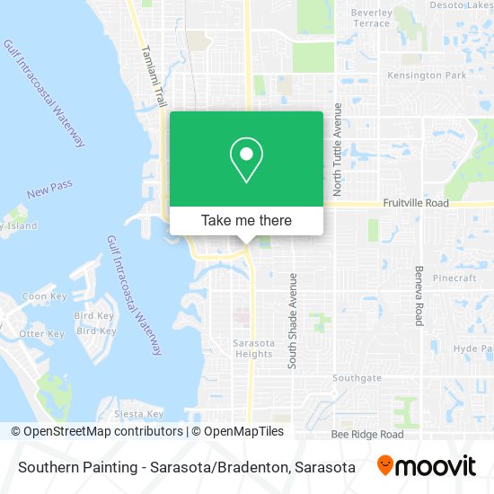 Southern Painting - Sarasota / Bradenton map
