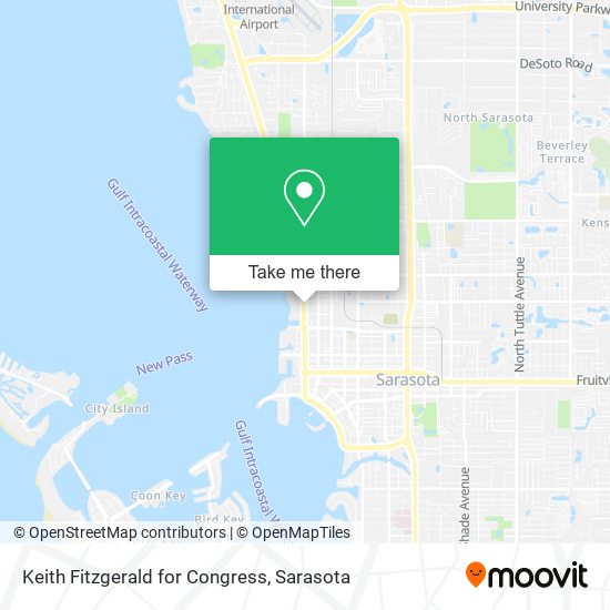 Mapa de Keith Fitzgerald for Congress