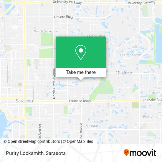Mapa de Purity Locksmith