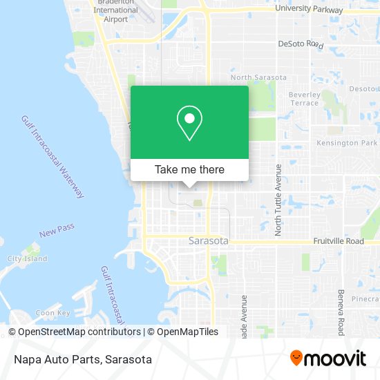 Mapa de Napa Auto Parts