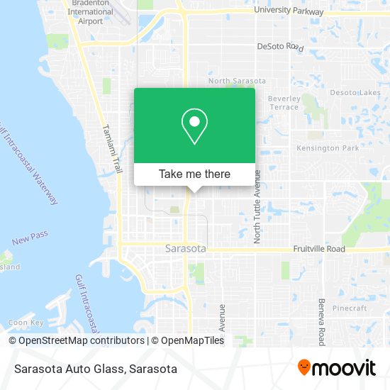 Sarasota Auto Glass map