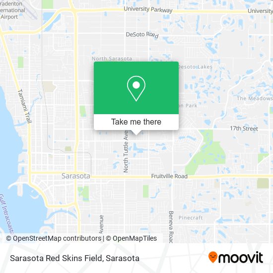 Mapa de Sarasota Red Skins Field