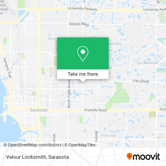 Mapa de Velour Locksmith