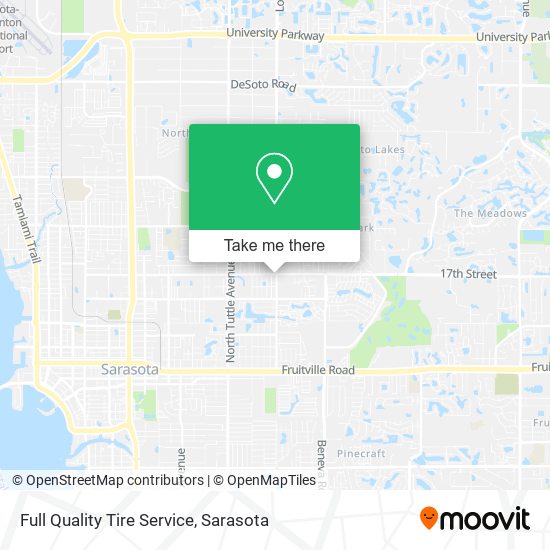 Full Quality Tire Service map