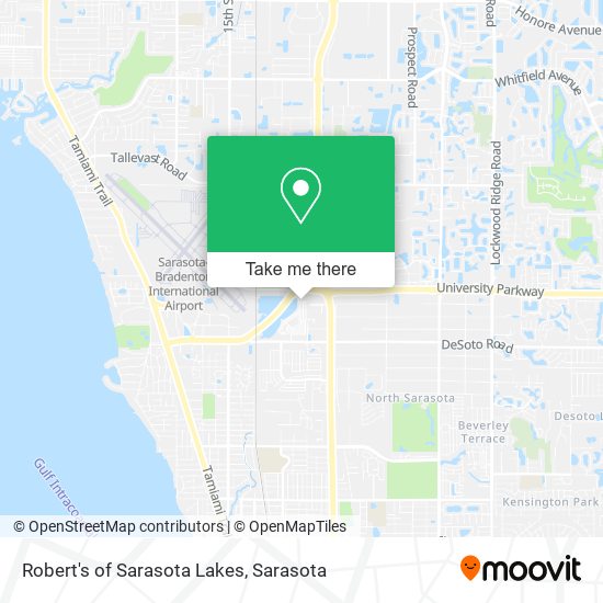 Robert's of Sarasota Lakes map