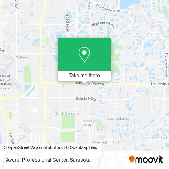 Avanti Professional Center map