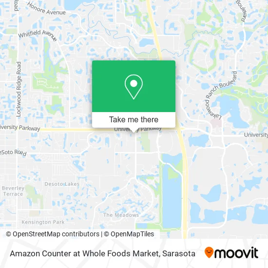 Amazon Counter at Whole Foods Market map