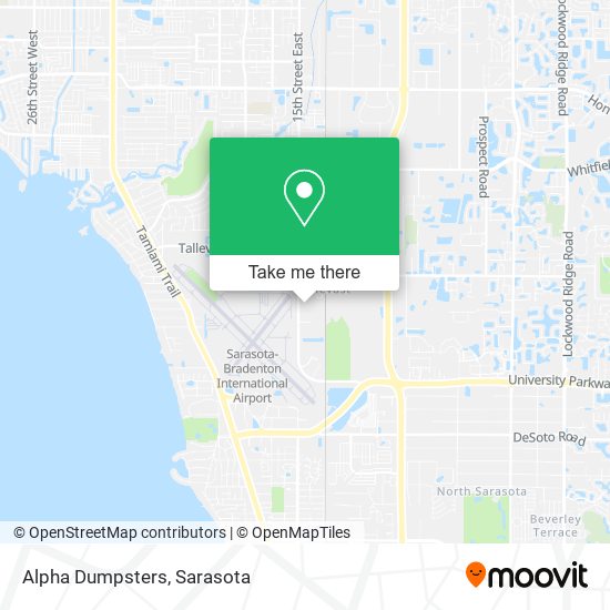 Mapa de Alpha Dumpsters