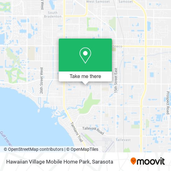 Mapa de Hawaiian Village Mobile Home Park