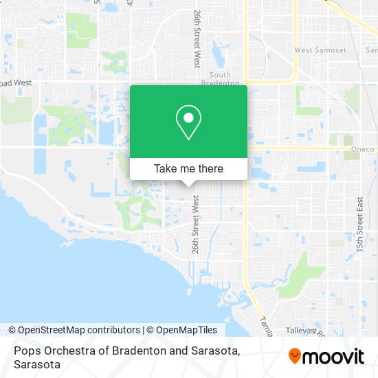 Mapa de Pops Orchestra of Bradenton and Sarasota