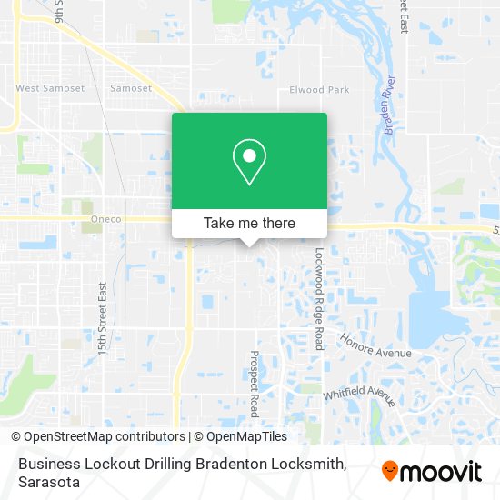 Business Lockout Drilling Bradenton Locksmith map