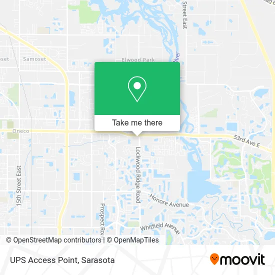 UPS Access Point map