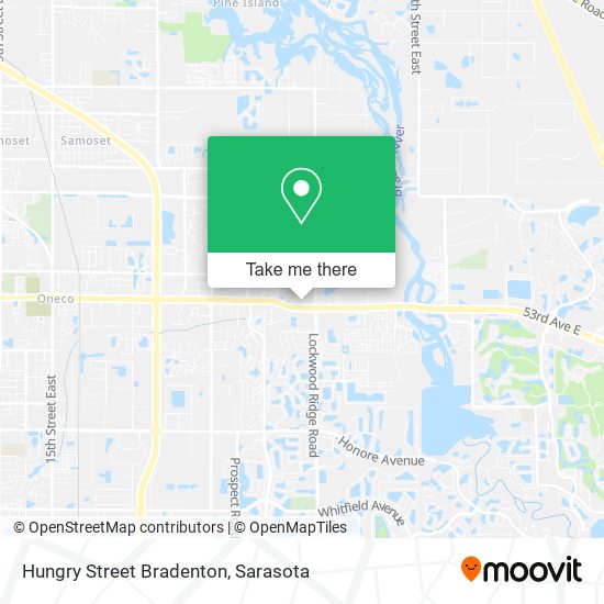 Hungry Street Bradenton map