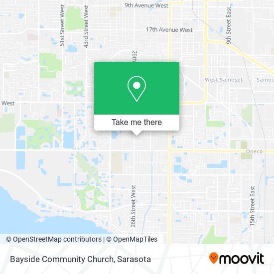 Bayside Community Church map
