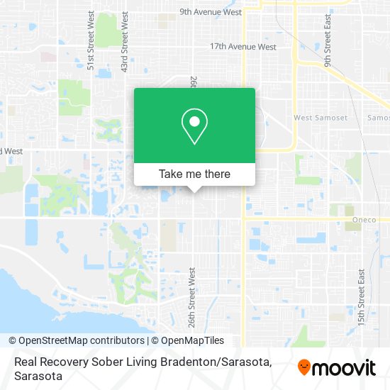 Real Recovery Sober Living Bradenton / Sarasota map