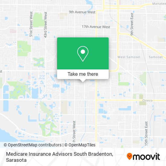 Medicare Insurance Advisors South Bradenton map