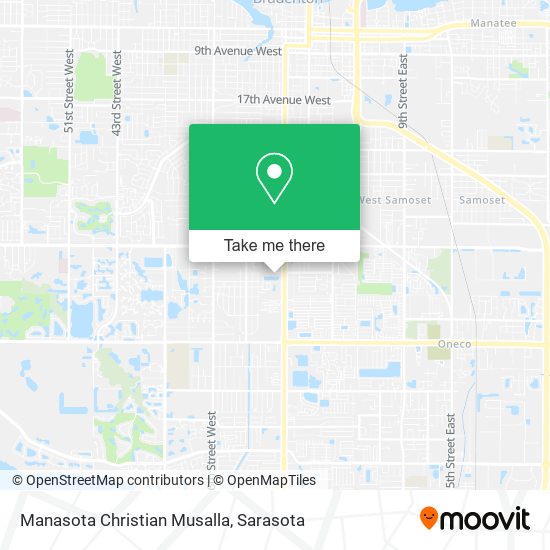Manasota Christian Musalla map