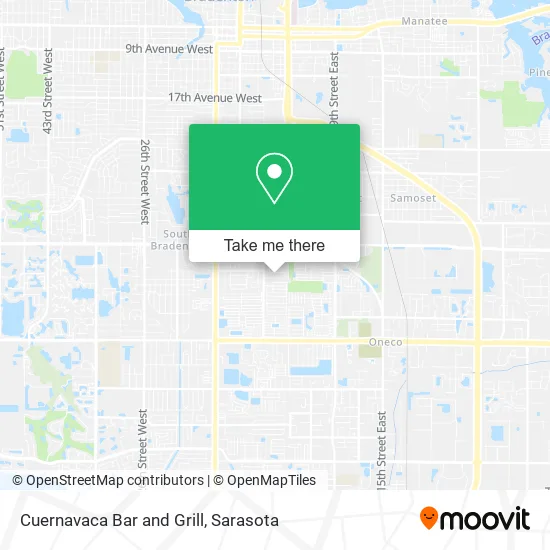 Cuernavaca Bar and Grill map