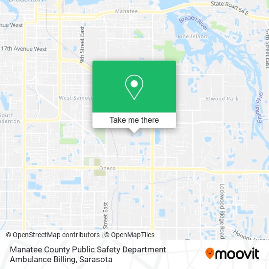 Manatee County Public Safety Department Ambulance Billing map