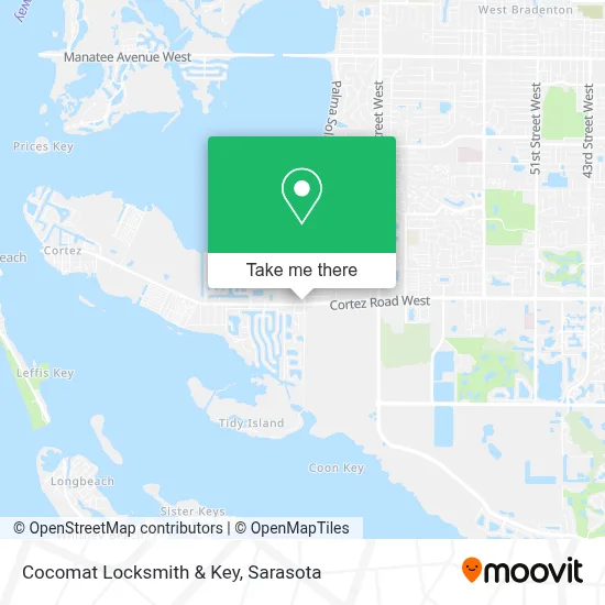 Cocomat Locksmith & Key map