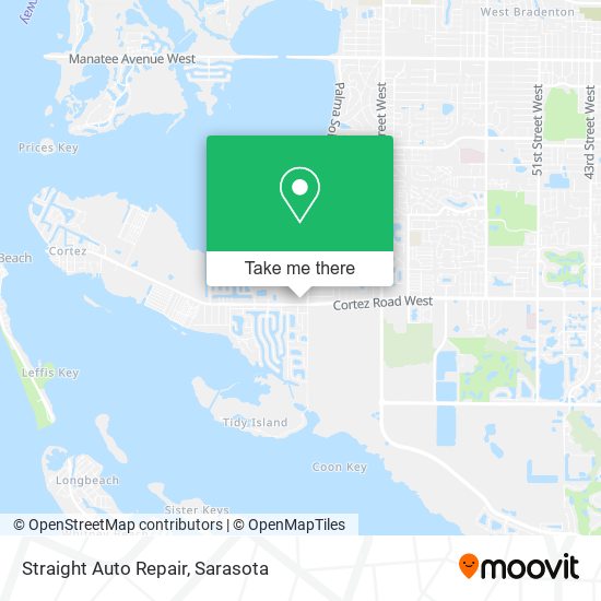 Straight Auto Repair map