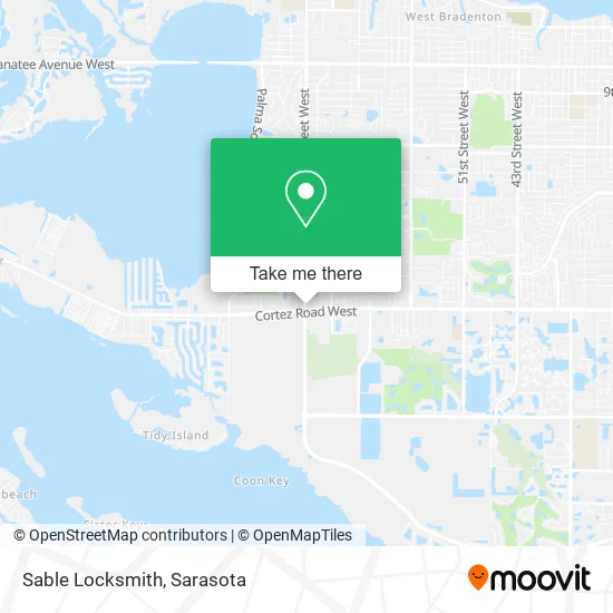 Sable Locksmith map