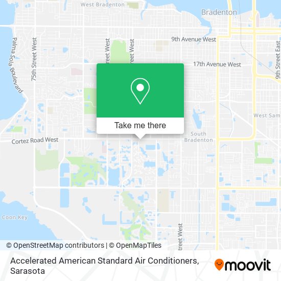 Accelerated American Standard Air Conditioners map
