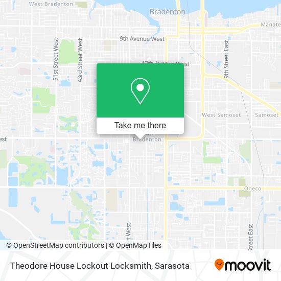 Mapa de Theodore House Lockout Locksmith