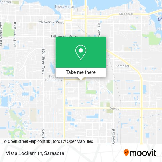 Mapa de Vista Locksmith