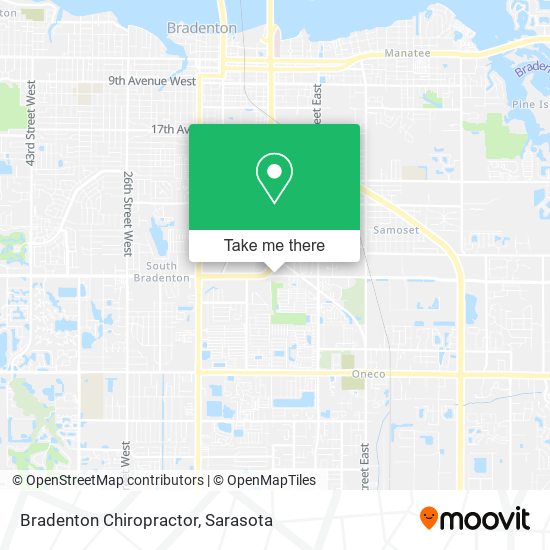 Bradenton Chiropractor map