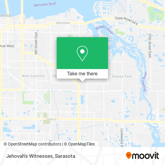 Jehovah's Witnesses map
