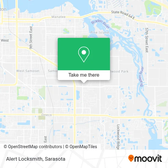 Alert Locksmith map