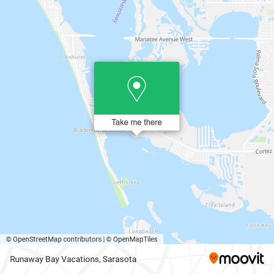 Runaway Bay Vacations map
