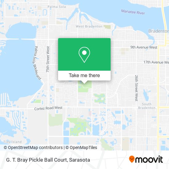 Mapa de G. T. Bray Pickle Ball Court