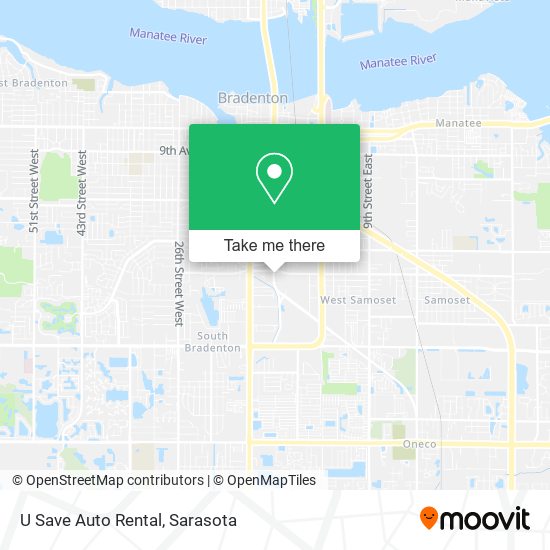 U Save Auto Rental map