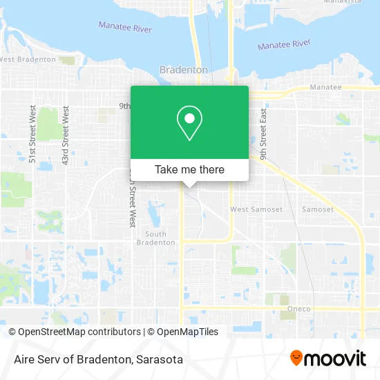 Aire Serv of Bradenton map
