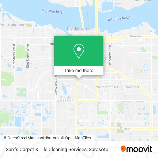 Sam's Carpet & Tile Cleaning Services map