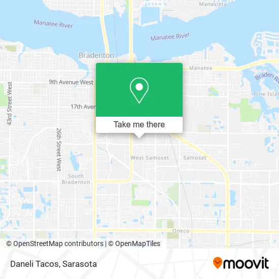 Daneli Tacos map