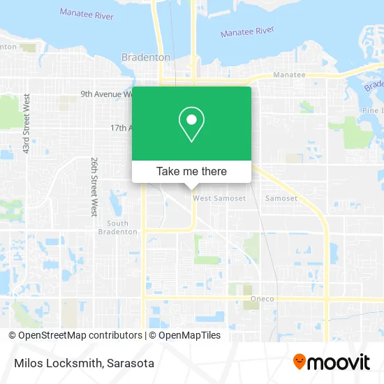 Milos Locksmith map