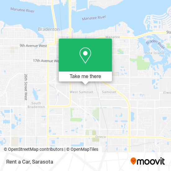 Mapa de Rent a Car