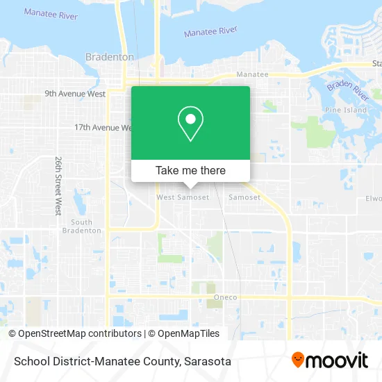 School District-Manatee County map