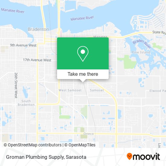Mapa de Groman Plumbing Supply