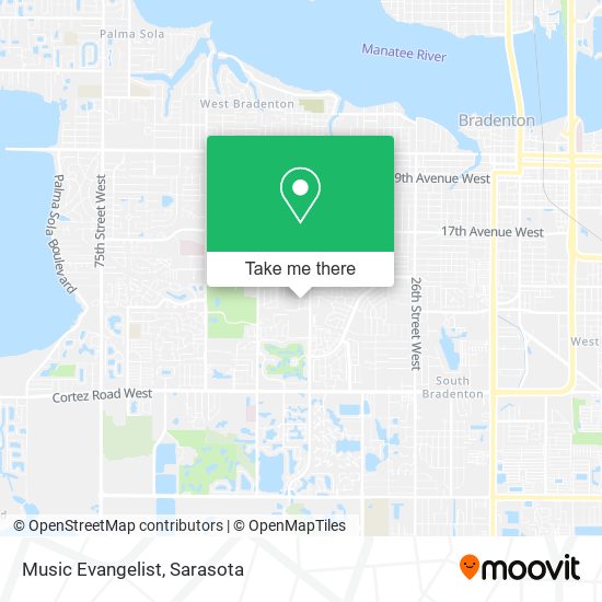 Mapa de Music Evangelist